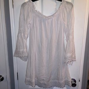 White off the shoulder dress